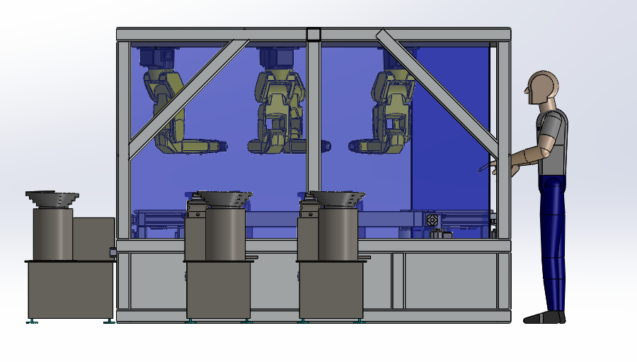 Robotic Cell环形组装线sw18